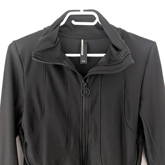 Mondetta Women's Black Lightweight Full Zip Jacket ~ Size Medium - Picture 3 of 8